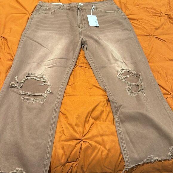 VERVET BY FLYING MONKEY 90'S VINTAGE CROP FLARE JEAN - Picture 4 of 5